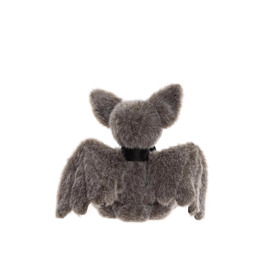 Plush bat toy on a white background