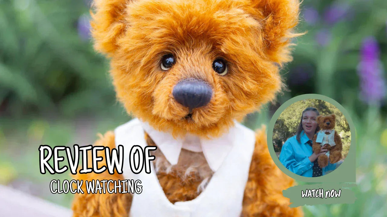 Clock Watching, A Timeless Teddy from Charlie Bears