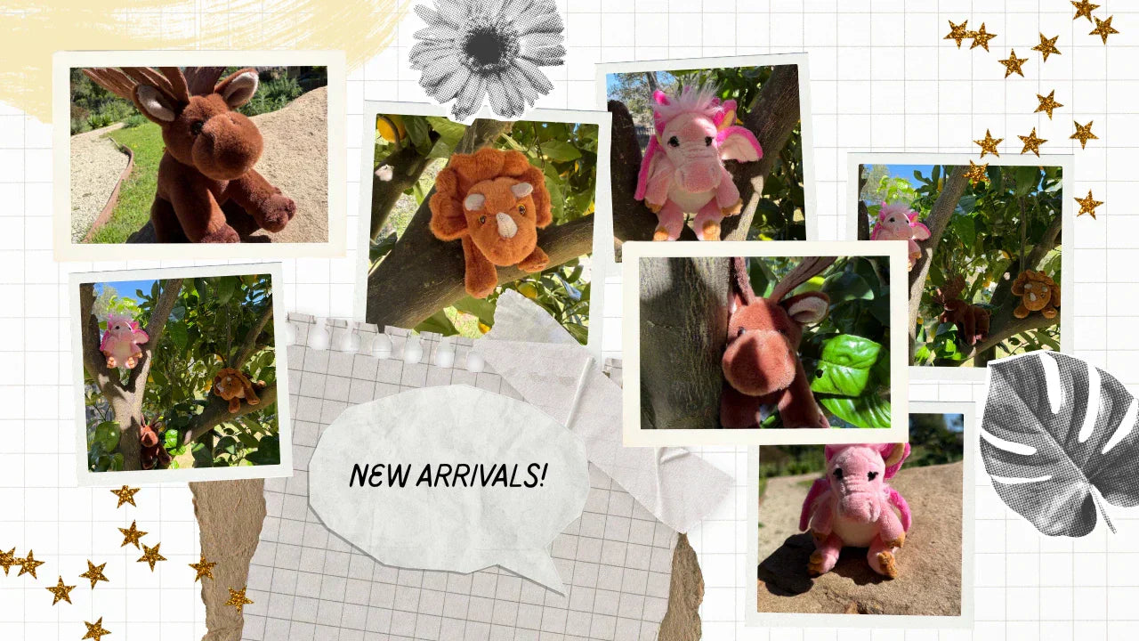 Meet the Newest Charlie Bears Cuddle Cubs: Irish Elk, Festoon & Triceratops!