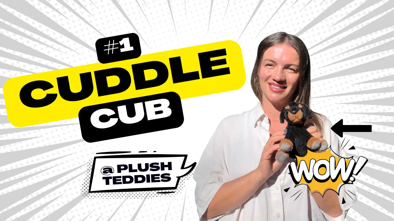 Meet Rottie the Dog, the #1 Best-Selling Charlie Bears Cuddle Cub at Plush Teddies!