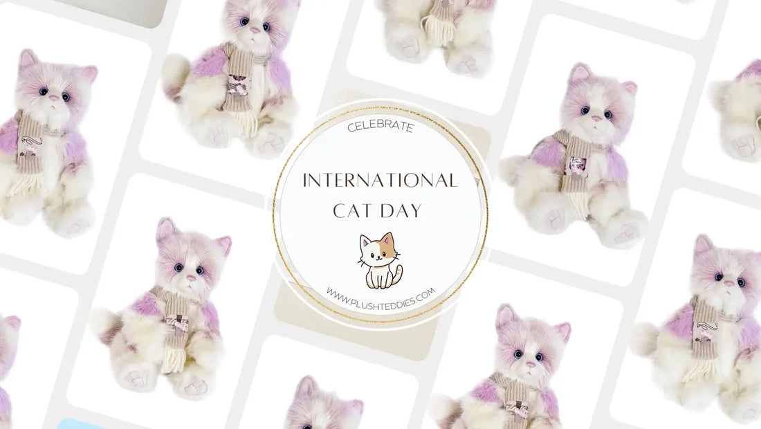 Celebrate International Cat Day with Plush Teddies!